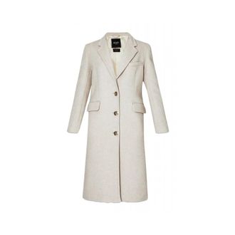 Liu Jo Jassen, Dames, Beige, M, Wol, Wollen jas