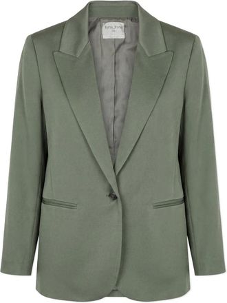 Forte_Forte Dames, Jassen, Groen, Maat: M Satijn