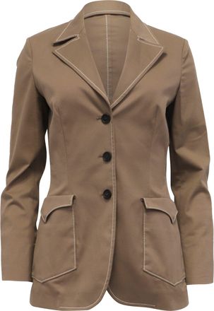 Prada Suit Blazer in Brown Cotton