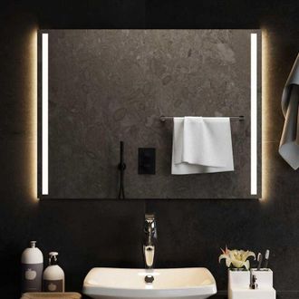 vidaXL vidaXL Specchio da Bagno con Luci LED 80x60 cm
