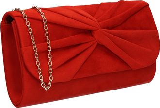Swankyswans Swankyswans Louise Faux Suede Evening Clutch Bag