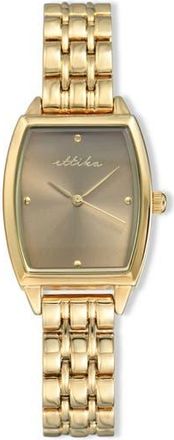 Ettika Shiitake Classic Quartz Bracelet Watch, 25mm x 37mm in Shiitake And Gold at Nordstrom Rack