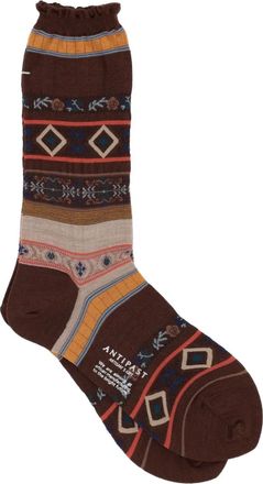 Antipast patterned socks - Brown