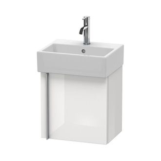 Duravit Duravit Vero Air Vanity Unit Wall Hung Va6211l, 1 Puerta, Colgado A La Izquierda, Ancho: 484mm, Color (frente/cuerpo): Roble Oscuro Cepillado Chapa De