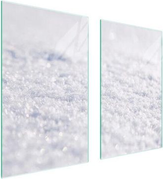 OEM Placa Protectora De Vidrio Para Estufa 75x52 Blanca