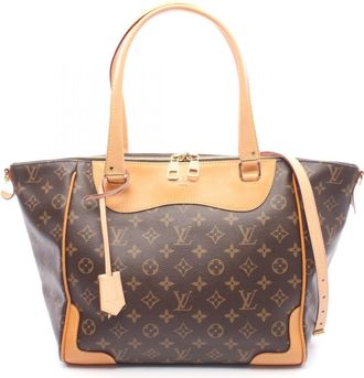 Louis Vuitton Brown Coated Canvas Monogram Pvc Leather Handbag Tote Bag (Pre-Owned)