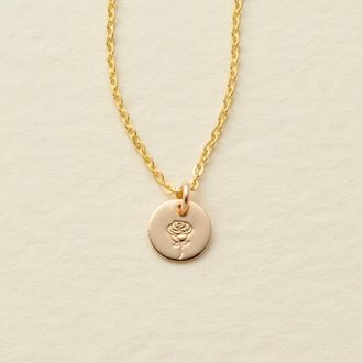 Made by Mary June Birth Flower Necklace