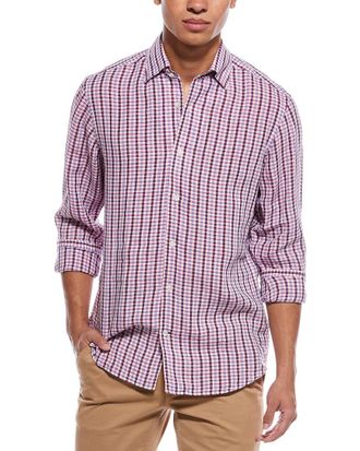 Robert Talbott Morgan Check Linen Shirt