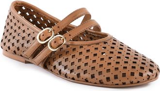 Seychelles Royal Mary Jane Flat in Tan at Nordstrom Rack, Size 8.5