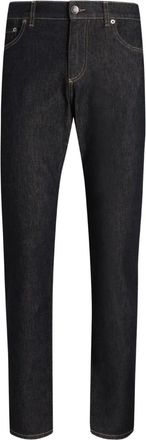 Dolce & Gabbana Jeans con placca logo - Nero