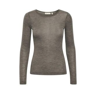 Inwear Fang Wool Top - Tops - Mujer - Marr&oacute;n - 2XS