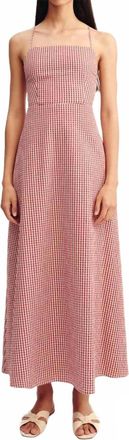 Possé Lori Dress In Red Gingham