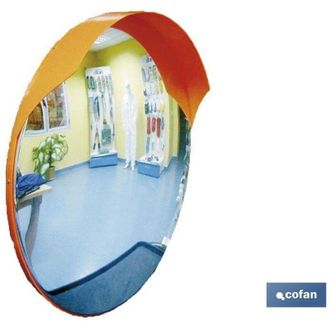 cofan Cofan Espejo Convexo Exteriores 60cm., Espejo Convexo De Policarbonato Adecuado Para Cruces De Calles Y Carreteras, Esquinas, Etc. Larga Duraci&oacute;n, Res