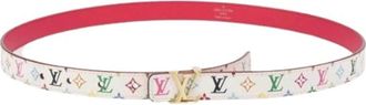 Louis Vuitton Pre-owned Vintage Monogram Multicolor Belt - Dames - Vintage Accessoires - Wit - ONE Size - Vintage