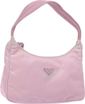 Prada Re-Edition 2000 Hobo Tessuto Pink Nylon Bag (Pre-Owned)