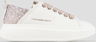 Alexander Smith Wembley Woman in white leather and pink back with rhinestones
