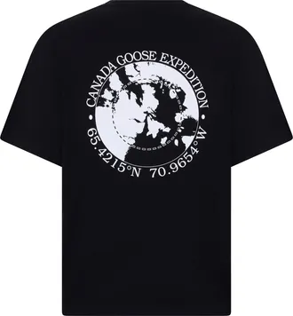 Canada Goose Mens T-Shirt Black Cotton T-Shirts And Polos