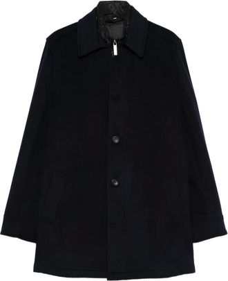 Sand Copenhagen Cappotto con design a strati - Blu