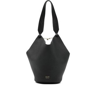 Khaite Tassen, Dames, Zwart, ONE Size, Leer, Mini Lotus Tote