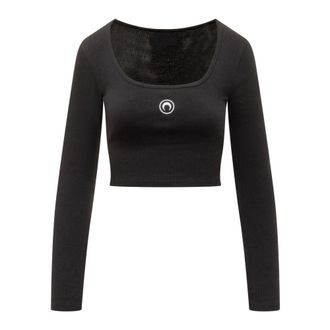 Marine Serre Donna, Top, Nero, M, new