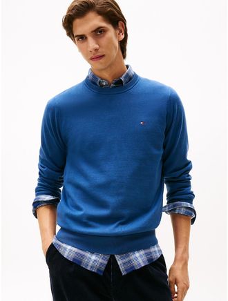 Tommy Hilfiger Mens Classic Crewneck Sweater - Blue - XXXL