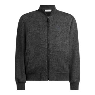 Etro Jacquard Bomberjack - Heren - Jassen - Grijs - Maat: XL Wol