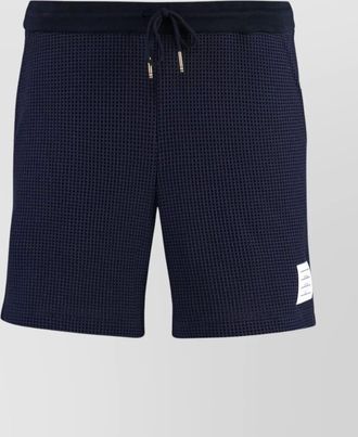 Thom Browne bermuda shorts in cotton waffle texture