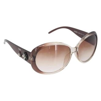 Chanel Pre-owned Accessories, female, Brown, Size: ONE SIZE Pre-owned Vintage Sunglasses