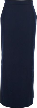 Antonelli timballo Blue Skirt With Side Closure In Wool Woman