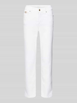 Cambio Cambio Slim Fit Jeans mit Label-Applikation Modell PIPER in Weiss, Gr&ouml;&szlig;e 40