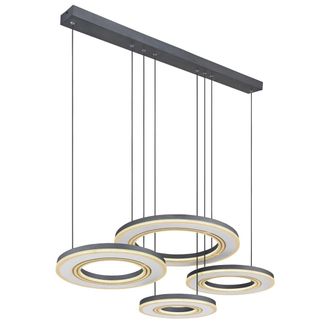 Globo Lighting L&aacute;mpara Colgante - Blasius - Negro - Metal - Gran L&aacute;mpara - Globo