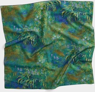 Simons Womens Impressionist painting scarf A Tribute to Claude Monet Collection