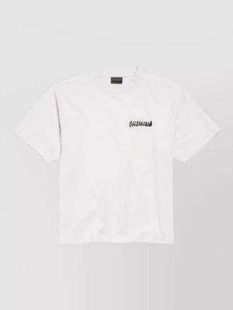 Balenciaga medium fit t shirt crew neck