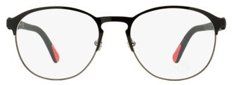 Moncler ML5192 Oval Metal Frame Eyeglasses - Black