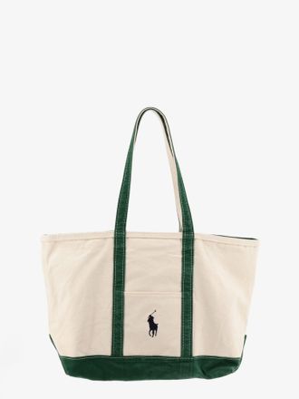 Ralph Lauren Borsa a spalla in denim con logo ricamato frontale - POLO RALPH LAUREN - gender_Man