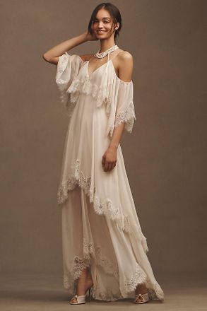 LoveShackFancy Annavelle Layered Silk Dress