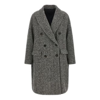 Brunello Cucinelli Mujer, Abrigos, Gris, Talla: S