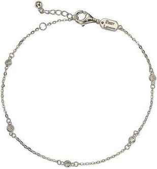 Suzy Levian 14K White Gold Diamond Bracelet - 0.15ctw at Nordstrom Rack