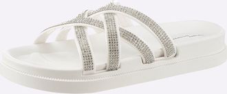 Siebi&acute;s Badepantolette SIEBIS, Damen, Gr. 37, weiss (wei&szlig;), Synthetik, Schuhe Badepantolette