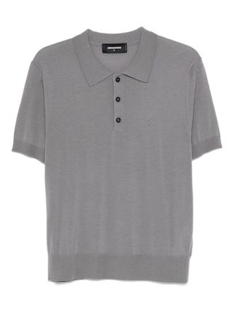 Dsquared2 knitted polo shirt - Grigio