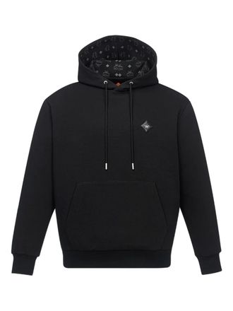 MCM Essential Ponte hoodie met logopatch - Zwart