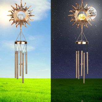 OEM Campana De Viento Para Exteriores, Campana De Viento De 5 Tubos, Campana De Viento Solar Para Uso Exterior, Jard&iacute;n, Decoraci&oacute;n De Interiores, Para Pat