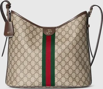 Gucci Ophidia Large Shoulder Bag, Beige, GG Canvas