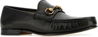 Gucci Mens Horsebit Calf Leather Loafer Black Skin