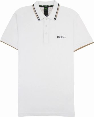 HUGO BOSS Mens Hugo Boss Paddy Pro S/s Polo White 101 - Size: 36