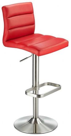 Netfurniture Swank Adjustable Bar Stool in Dark Red