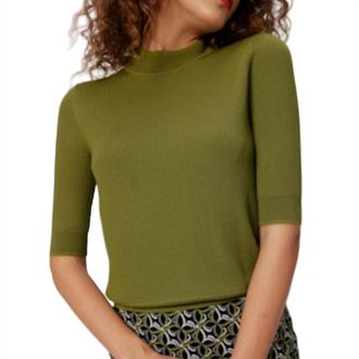 Diane Von Fürstenberg Carmel Sweater Top In Avocado