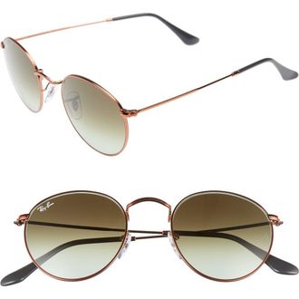 Ray-Ban Icons 50mm Retro Sunglasses in Green/Brown at Nordstrom