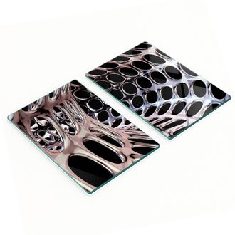 OEM Taglieri Da Cucina In Vetro Con Grafica, Struttura In Metallo, 2x40x52 Cm