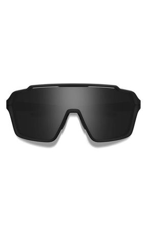 Smith Shift XL Mag 142mm Shield Sunglasses in Matte Black/chromapop Black at Nordstrom